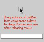 drag component to stage