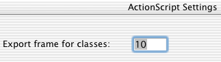 External Class Export  Frame